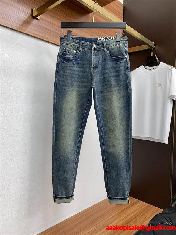 デニムパンツ 2025夏のマスト プラダ PRADA  ジーンズブランド激安通販 専門店