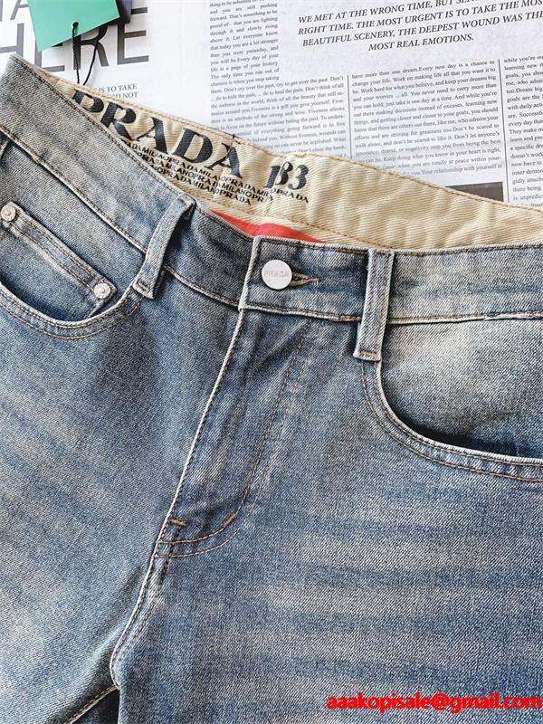 贈り物にも◎  2025新作 PRADA 足長効果のある_プラダ ジーンズ__スーパーコピーブランド激安通販 専門店