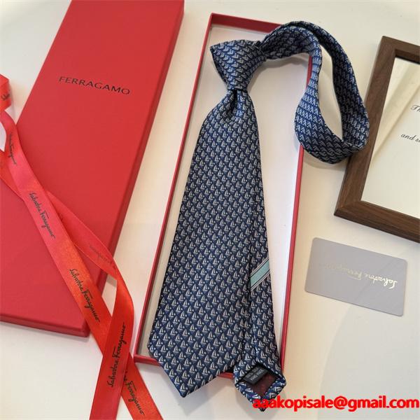2026オシャレ☆☆通販赤字超特価得価新品メンズフェラガモ ネクタイコピー