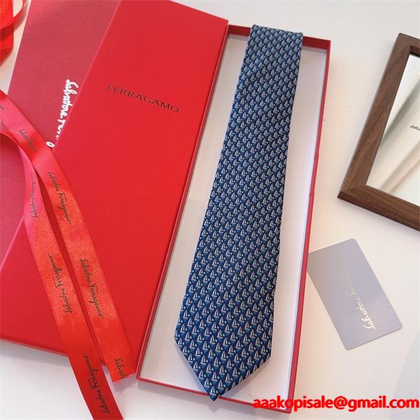 2026オシャレ☆☆通販赤字超特価得価新品メンズフェラガモ ネクタイコピー