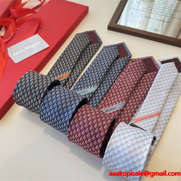 2026オシャレ☆☆通販赤字超特価得価新品メンズフェラガモ ネクタイコピー