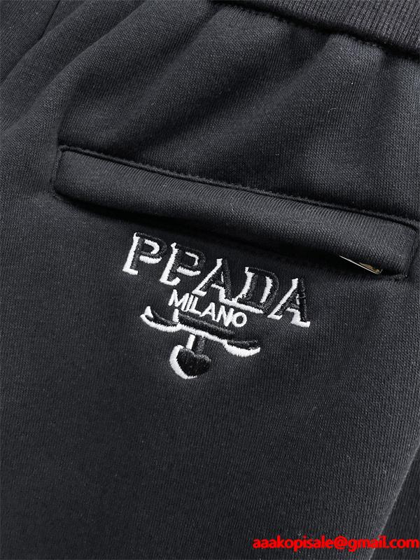 絶大な人気を誇る 2025秋冬トレンド  プラダスウェットパンツコピーPRADA 柔らかな質感 ブランド激安通販 専門店