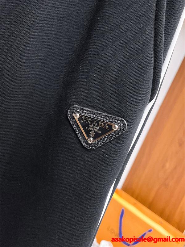 絶大な人気を誇る 2025秋冬トレンド  プラダスウェットパンツコピーPRADA 柔らかな質感 ブランド激安通販 専門店
