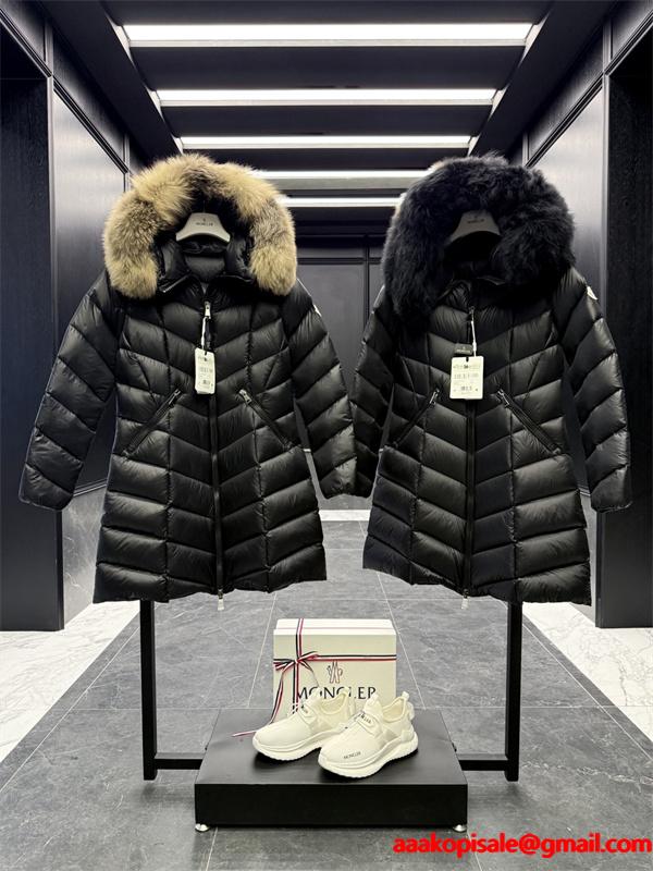しっかり暖かな感じMoncler Fulmars　モンクレールロングダウンジャケットコピー　レディース