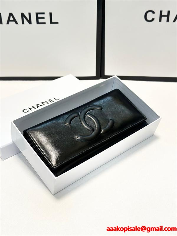 上質の柔らかい　レザー　人気シャネル長財布コピー 激安(日本最大級)ウォレット　ココマーク