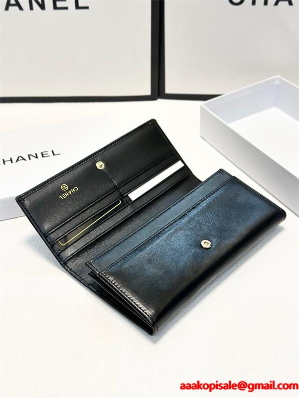 上質の柔らかい　レザー　人気シャネル長財布コピー 激安(日本最大級)ウォレット　ココマーク