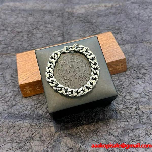 大人気2025春夏新作クロムハーツCHROME HEARTSプレスレットコピーシルバースタイリッシュな印象激安(日本最大級)