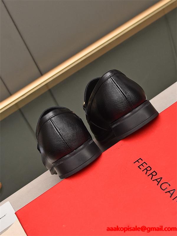 FERRAGAMO フェラガモビジネスシューズコピー 耐久性のある 2026 個性的 レザーシューズ靴 抗菌防臭加工  激安(日本最大級)