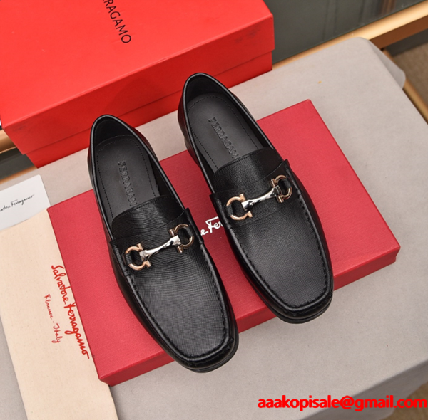FERRAGAMO フェラガモビジネスシューズコピー 耐久性のある 2026 個性的 レザーシューズ靴 抗菌防臭加工  激安(日本最大級)