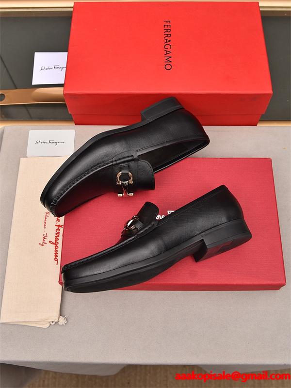 FERRAGAMO フェラガモビジネスシューズコピー 耐久性のある 2026 個性的 レザーシューズ靴 抗菌防臭加工  激安(日本最大級)