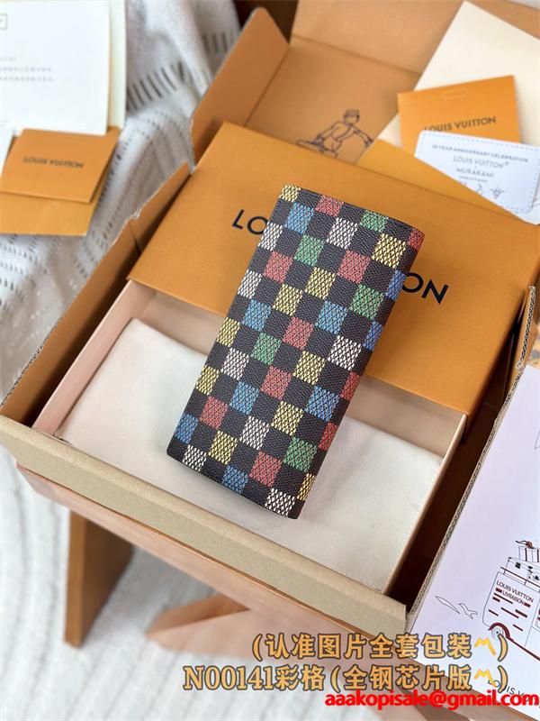 N00141 LV Vers Damier Ebene収納できるルイヴィトン　モノグラム財布　激安(日本最大級)