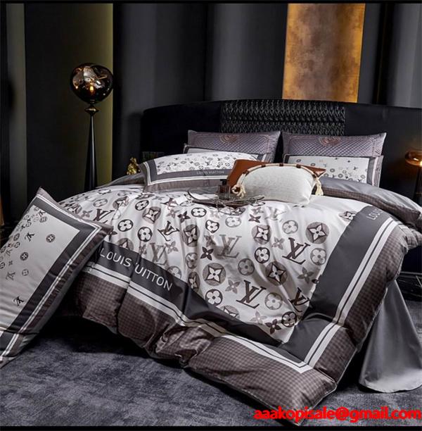 ヴィトン寝具4点 スーパーコピー激安大特価☆☆人気肌ざわりが良い綿100％シングルサイズ（約200×230cm）