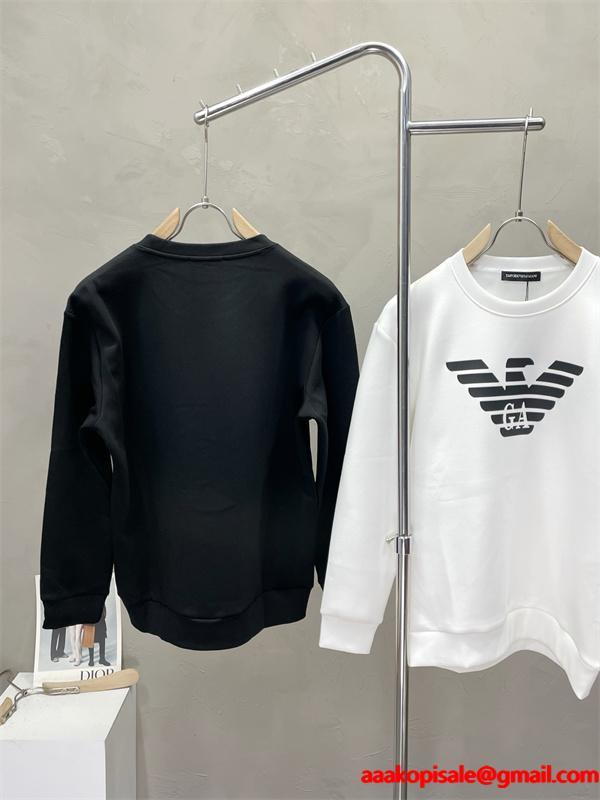 季節感溢れる秋らしいコーデ アルマーニ スウェットコピーARMANI裏起毛☆☆激安(日本最大級)