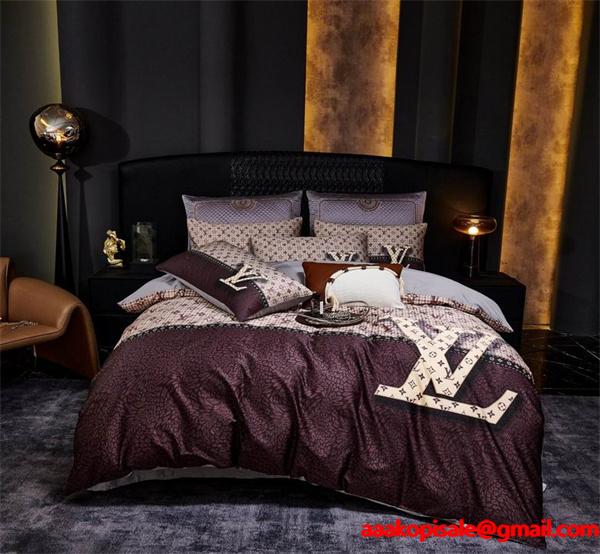 ルイ ヴィトン 寝具セット コピー2025-26秋冬 4点セット 注目のアイテム_シングルサイズ（約200×230cm）掛け布団カバー激安(日本最大級)