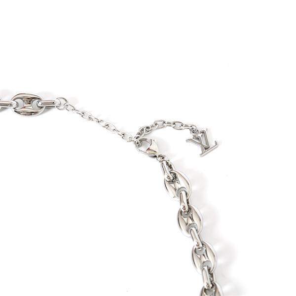 ☆LOUIS VUITTON x Nigo☆  M03189☆ルイヴィトンネックレスコピー LV SAILOR MEDIUM CHAIN サイズ50-58cm