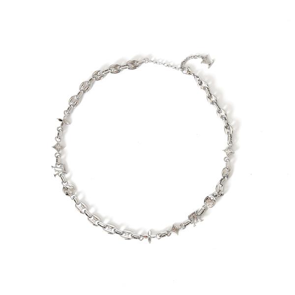 ☆LOUIS VUITTON x Nigo☆  M03189☆ルイヴィトンネックレスコピー LV SAILOR MEDIUM CHAIN サイズ50-58cm