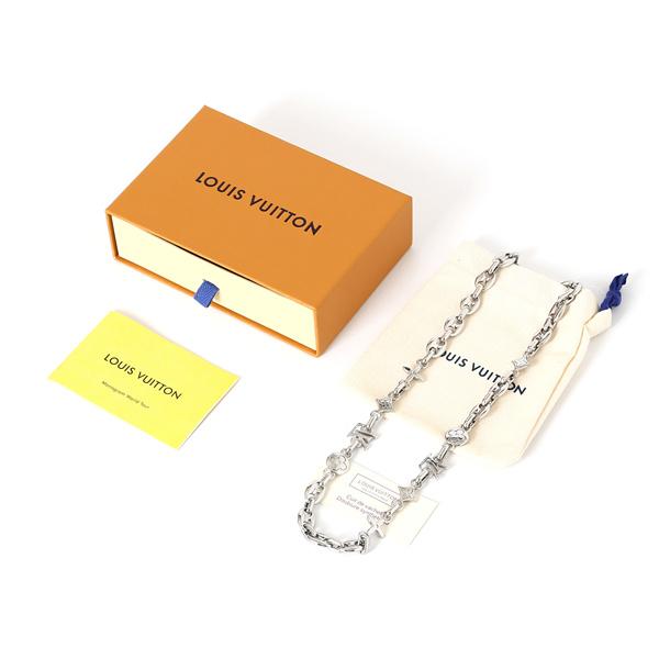 ☆LOUIS VUITTON x Nigo☆  M03189☆ルイヴィトンネックレスコピー LV SAILOR MEDIUM CHAIN サイズ50-58cm