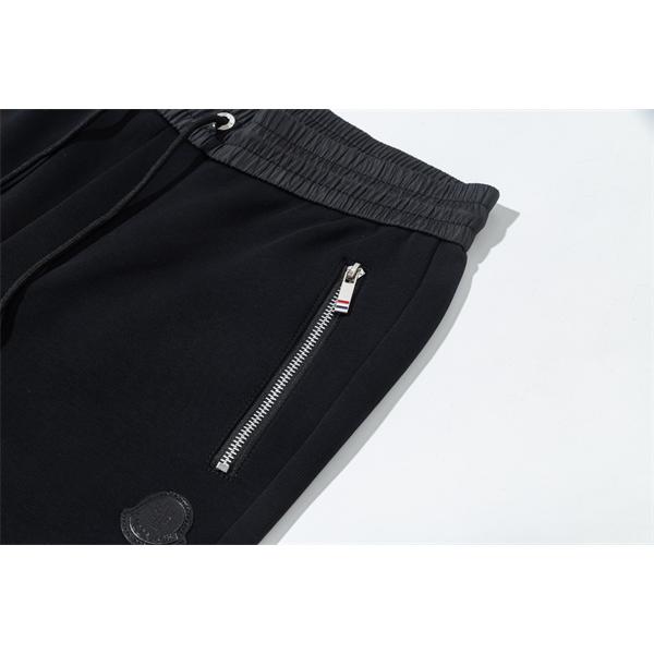 上質 ブラック 異素材ウエストライン 洗練シンプル 2025秋冬新作 モンクレール スーパー コピー Moncler パンツ
