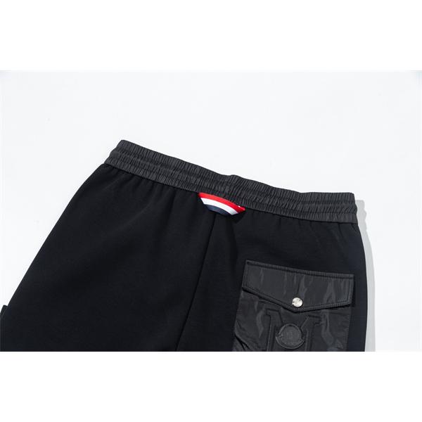 上質 ブラック 異素材ウエストライン 洗練シンプル 2025秋冬新作 モンクレール スーパー コピー Moncler パンツ