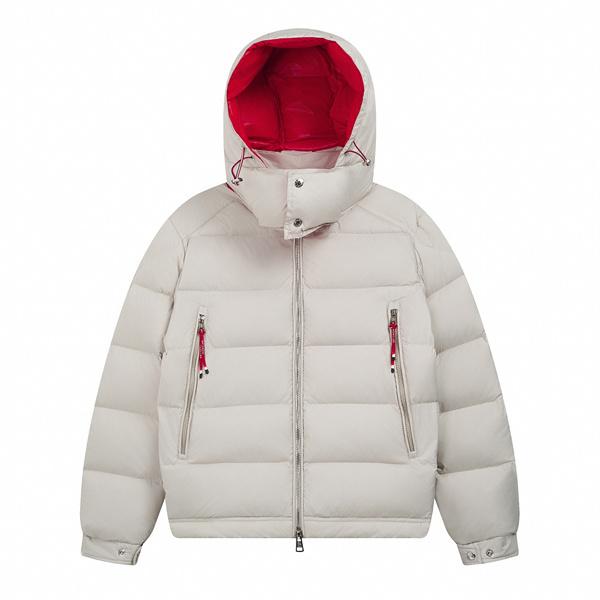 ホワイト×レッド 内側配色 デザイン性高い 高機能 トレンド MONCLER モンクレール コピー ダウンジャケット