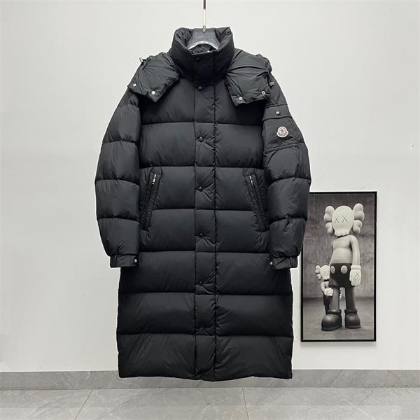 話題 ブラック × ロング仕様 極暖シルエット 2025冬季注目 モンクレール コピー Moncler ダウンコート