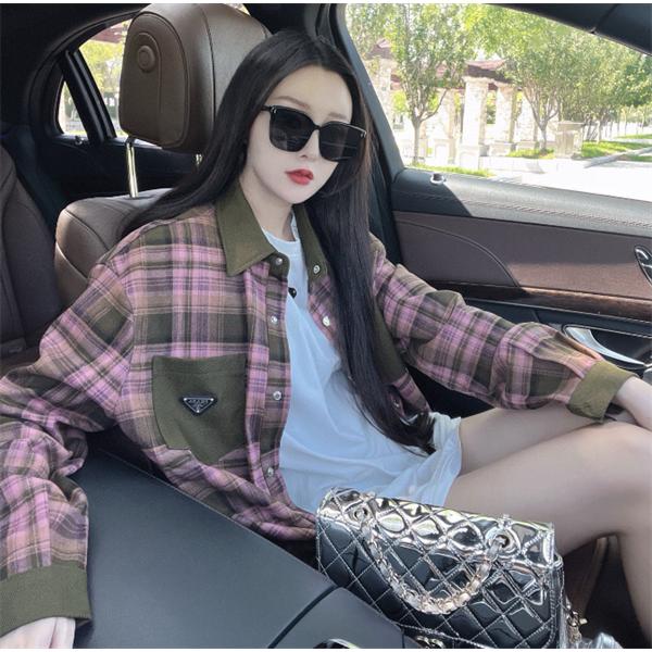 大人気❤❤PRADAプラダシャツコピー2025トレンドユニセックス個性長袖シャツ