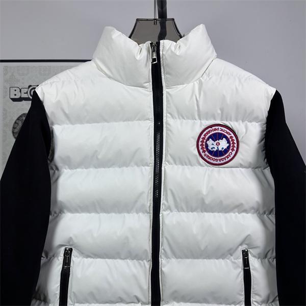 注目 ホワイト×ブラック プレミアム 2025秋冬必須 カナダグース コピー Canada Goose ダウンジャケット