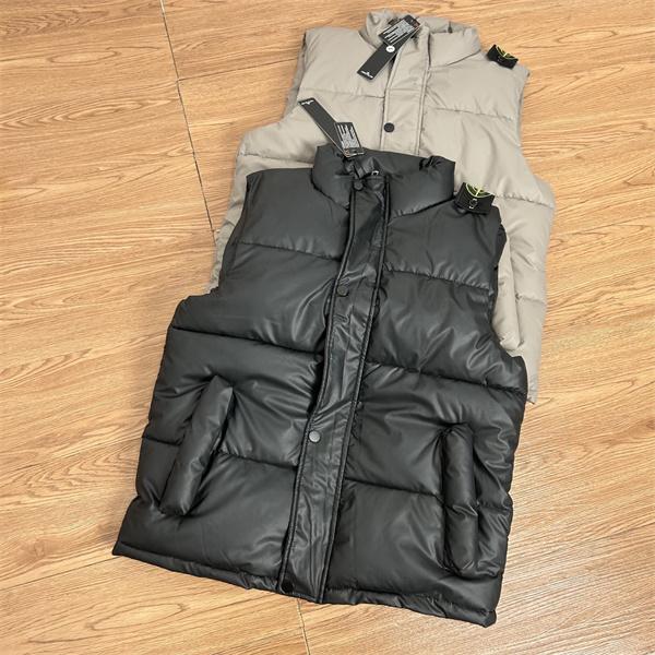 STONE ISLAND ストーンアイランド コピー 話題沸騰 2025秋冬 トレンド  ダウンベスト ブラック