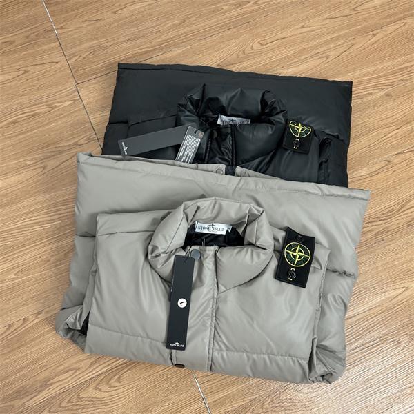 STONE ISLAND ストーンアイランド コピー 話題沸騰 2025秋冬 トレンド  ダウンベスト ブラック