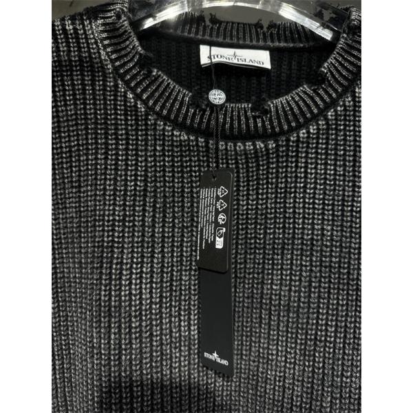 注目の新作 2025秋冬対応 ダメージ加工 プレミアム STONE ISLAND ストーンアイランド コピー ニットセーター