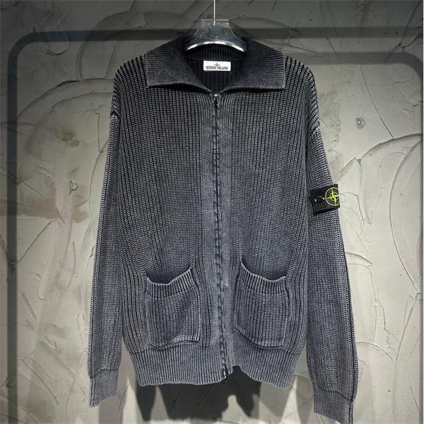 STONE ISLAND ストーンアイランド コピー トレンド最前線 2025秋冬限定 おすすめ ジップアップ ニット