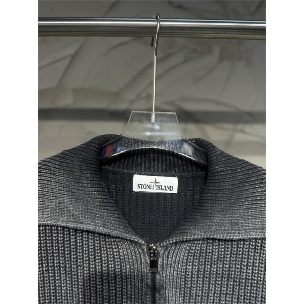STONE ISLAND ストーンアイランド コピー トレンド最前線 2025秋冬限定 おすすめ ジップアップ ニット
