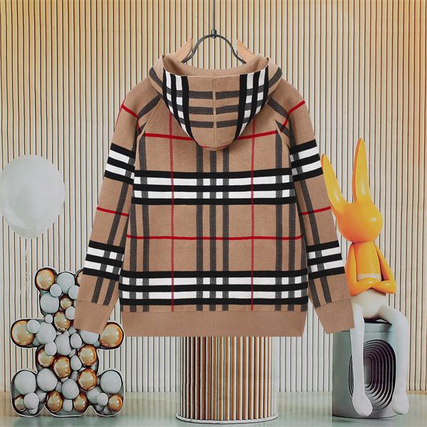  バーバリー コピー BURBERRY 好評続出 2025秋冬特製 クラシックチェック ニットパーカー