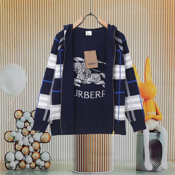  バーバリー コピー BURBERRY 好評続出 2025秋冬特製 クラシックチェック ニットパーカー