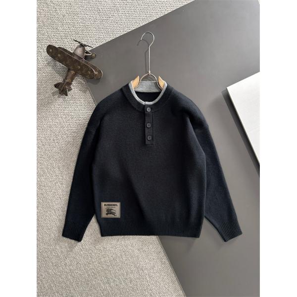 売れ筋必至！バーバリー コピー BURBERRY 2025新登場 グレー秋冬 上質ヘンリーニット