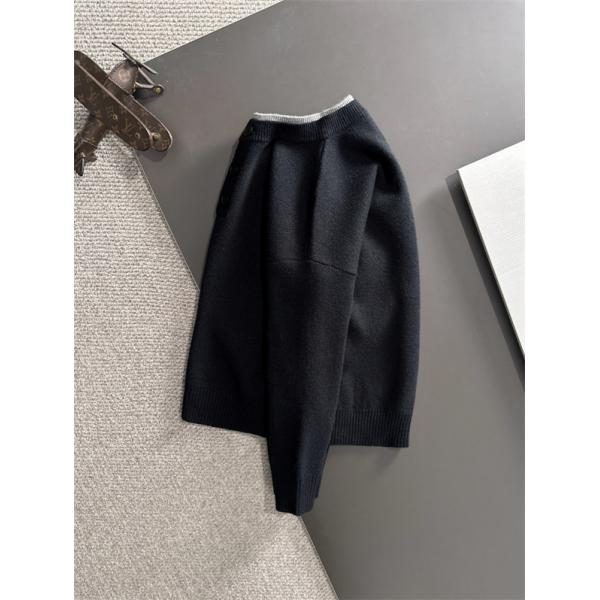 売れ筋必至！バーバリー コピー BURBERRY 2025新登場 グレー秋冬 上質ヘンリーニット