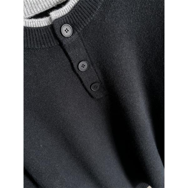 売れ筋必至！バーバリー コピー BURBERRY 2025新登場 グレー秋冬 上質ヘンリーニット