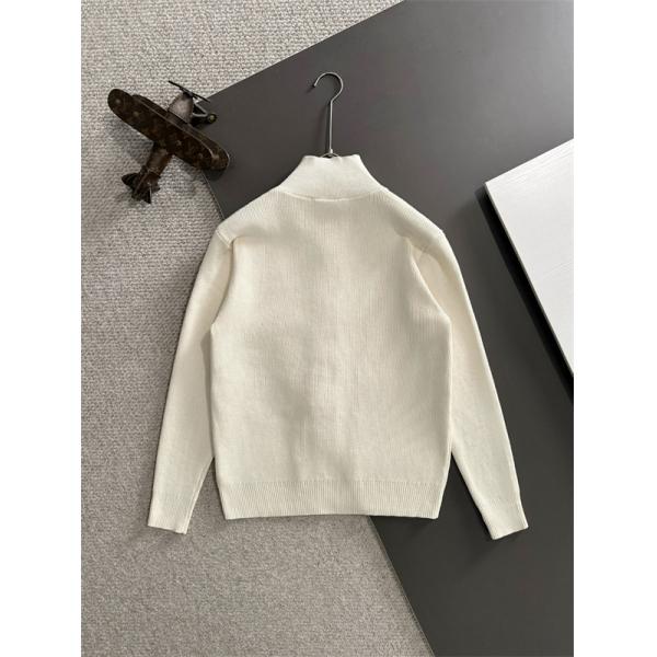 バーバリー コピー BURBERRY プレミアム感満載 2025新登場 ホワイト 秋冬 上質ニットカーディガン