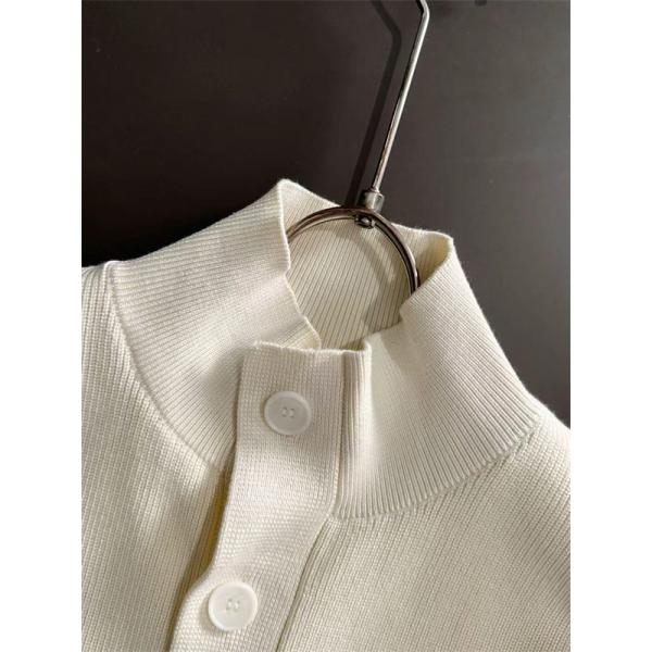 バーバリー コピー BURBERRY プレミアム感満載 2025新登場 ホワイト 秋冬 上質ニットカーディガン