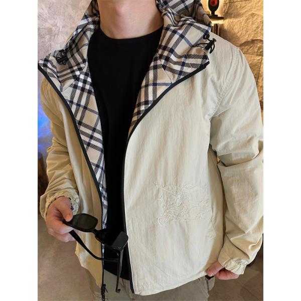 バーバリー コピー BURBERRY 期間限定！2025秋冬注目 カーキ 防風フードジャケット