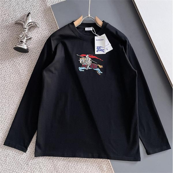 話題沸騰！2025秋冬 ブラック 長袖Tシャツ バーバリー コピー BURBERRY