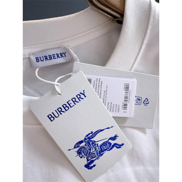 トレンド必至！バーバリー コピー BURBERRY 2025秋冬 ブラック ロゴ刺繍 長袖Tシャツ