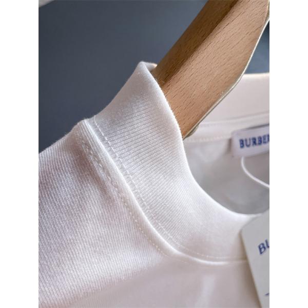 トレンド必至！バーバリー コピー BURBERRY 2025秋冬 ブラック ロゴ刺繍 長袖Tシャツ