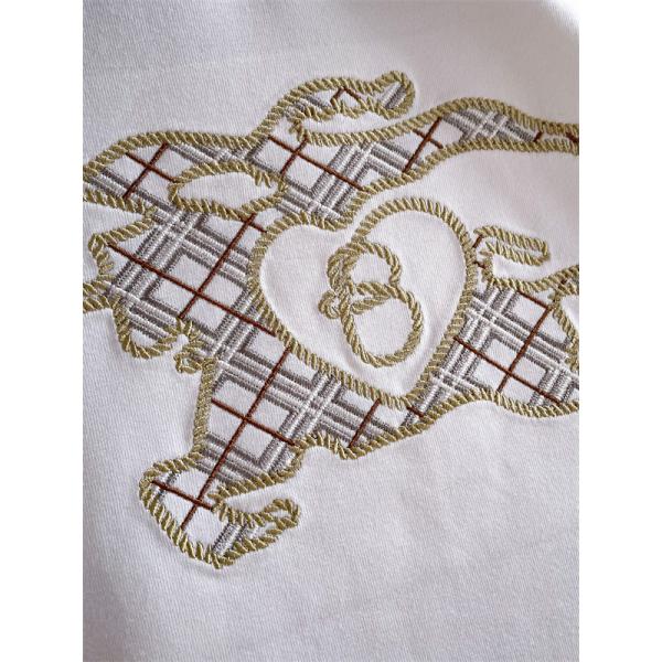 高級感漂う 2025秋冬 ブラック エレガント刺繍 長袖Tシャツ バーバリー コピー BURBERRY