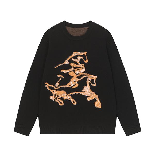 バーバリー コピー BURBERRY プレミアム品質！2025秋冬 ブラック ニットセーター