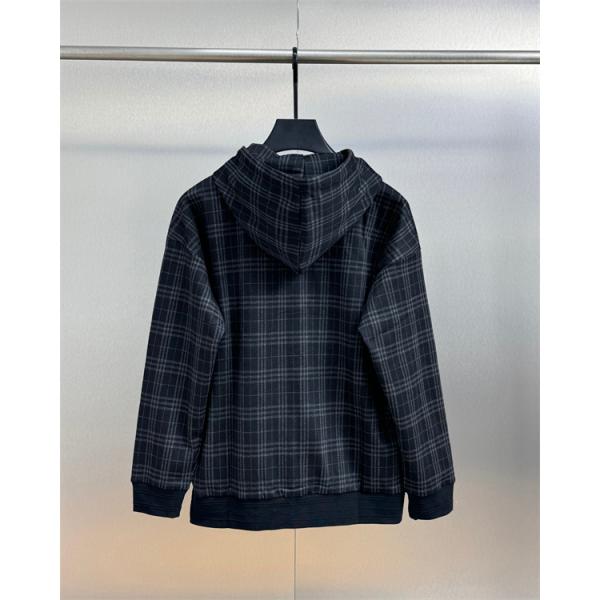 人気爆発！2025秋冬必須 ベージュ＆ブラック チェックジップパーカー バーバリー コピー BURBERRY