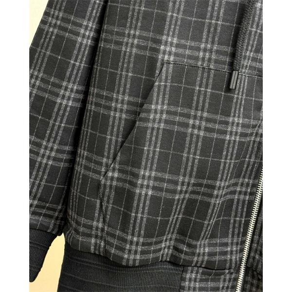 人気爆発！2025秋冬必須 ベージュ＆ブラック チェックジップパーカー バーバリー コピー BURBERRY