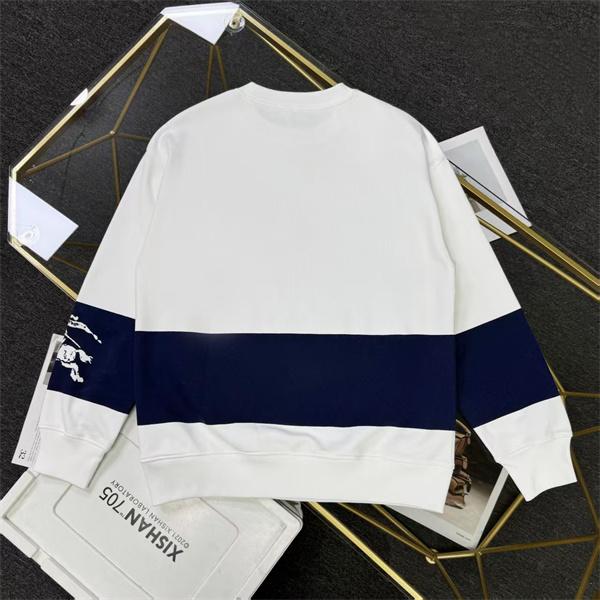 モード系注目！2025秋冬対応 ブラック×ホワイト バイカラー パーカー バーバリー コピー BURBERRY