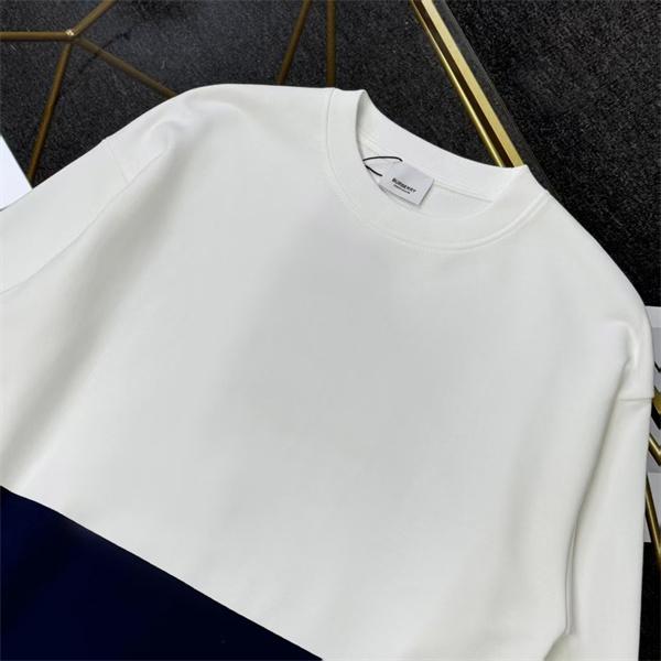 モード系注目！2025秋冬対応 ブラック×ホワイト バイカラー パーカー バーバリー コピー BURBERRY