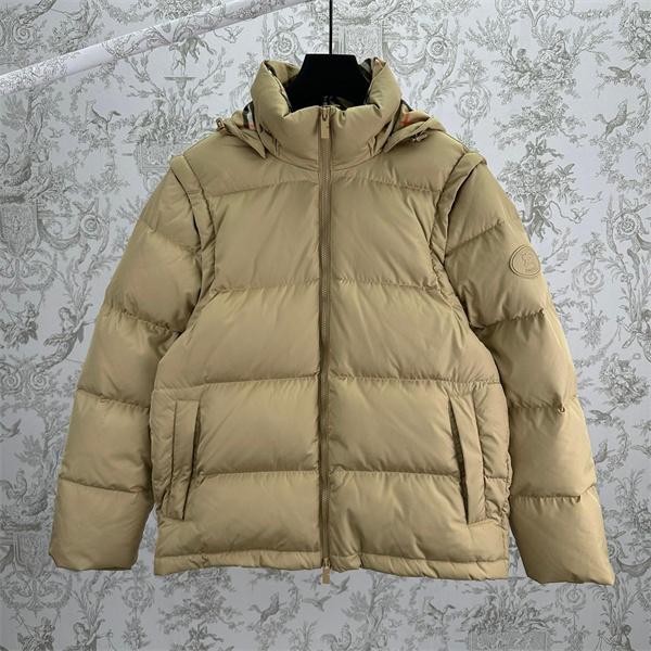 トップクラス品質！バーバリー コピー BURBERRY 2025秋冬コーデ ベージュ 暖かダウンジャケット